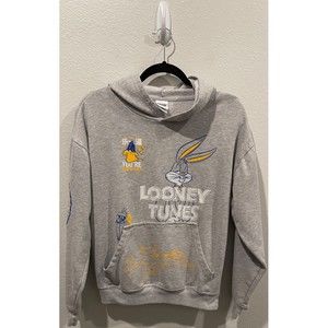 LOONEY TUNES Grey Bugs Bunny Hooded Sweatshirt